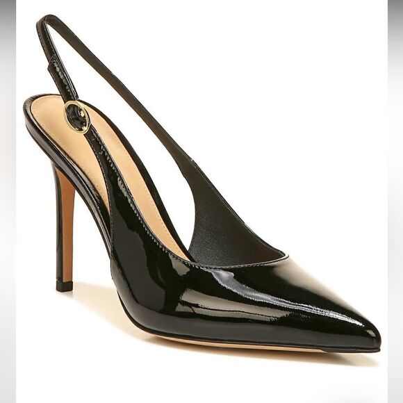 Veronica Beard Lisa Slingback Patent Leather Heels - Picture 1 of 5